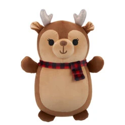 JAZWARES Squishmallow 10 Inch Darla The Deer Christmas Hug Mees Plush Toy