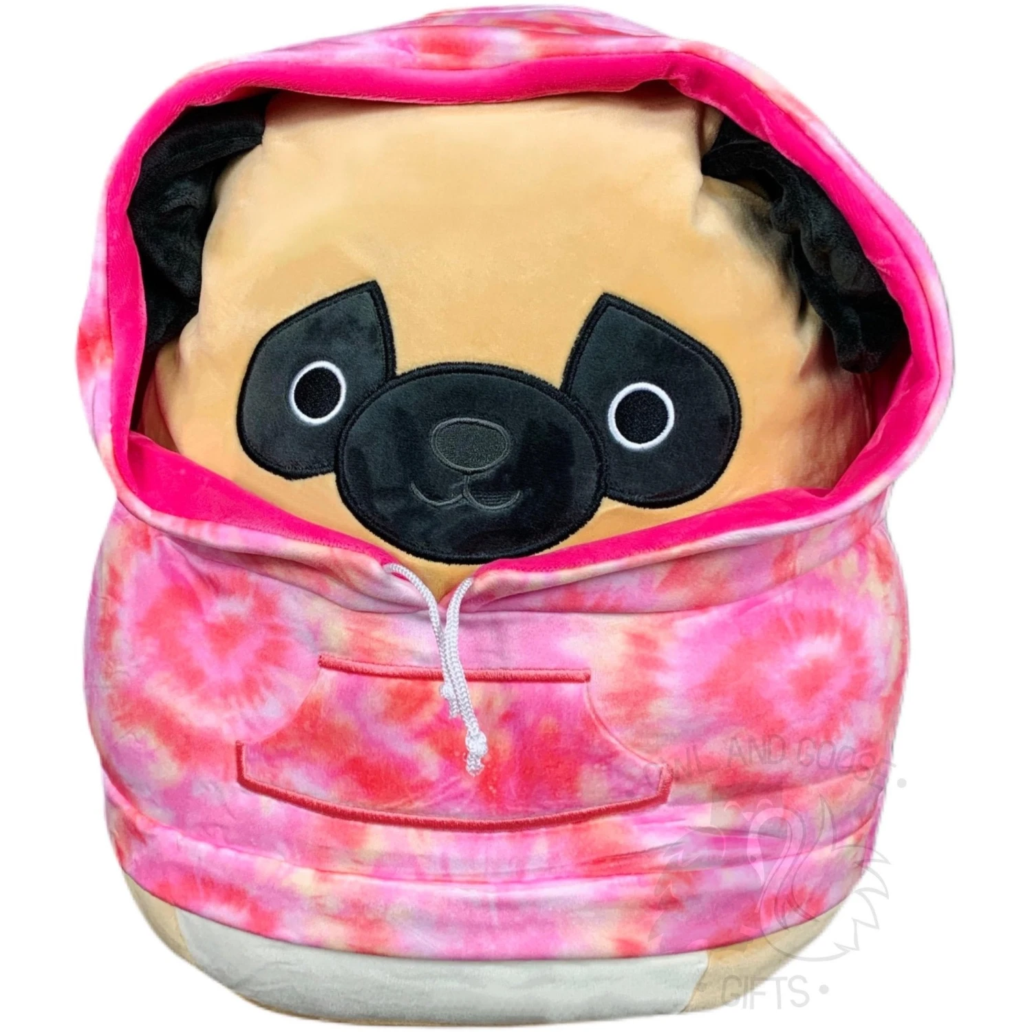JAZWARES Squishmallow 12 Inch Prince The Pug Hoodie Squad Plush Toy 3 JAZWARES Squishmallow 12 Inch Prince The Pug Hoodie Squad Plush Toy
