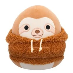 JAZWARES Squishmallow 12 Inch Sherman The Sloth With Hoodie Plush Toy