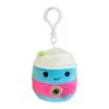 JAZWARES Squishmallow 3.5 Inch Aloeen The Latte Neon Foods Plush Clip