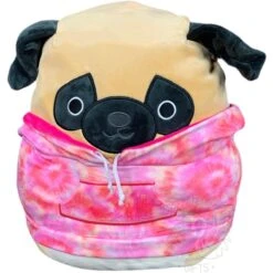 JAZWARES Squishmallow 16 Inch Prince The Pug With Hoodie Plush Toy -Owl & Goose Gifts Store 16pripug h squishmallow 16 inch prince the pug with hoodie plush toy 269091
