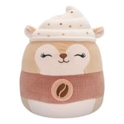 JAZWARES Squishmallow 16 Inch Reza The Latte Squirrel Plush Toy