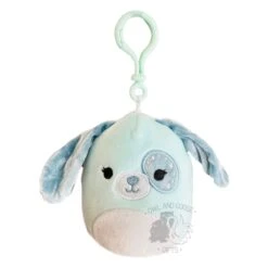 JAZWARES Squishmallow 3.5 Inch Linnea The Dog Velvet Squad Plush Clip