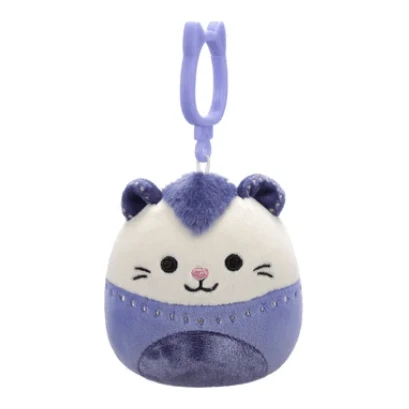 JAZWARES Squishmallow 3.5 Inch Blanche The Velvet Opposum Plush Clip 3 JAZWARES Squishmallow 3.5 Inch Blanche The Velvet Opposum Plush Clip