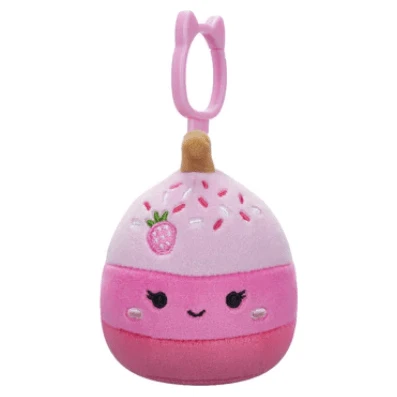 JAZWARES Squishmallow 3.5 Inch Pama The Pink Cake Pop Plush Clip 3 JAZWARES Squishmallow 3.5 Inch Pama The Pink Cake Pop Plush Clip