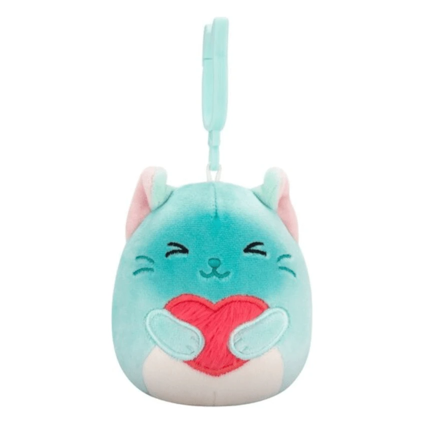 JAZWARES Squishmallow 3.5 Inch Sigrid The Cat With Heart Valentine Plush Clip 3 JAZWARES Squishmallow 3.5 Inch Sigrid The Cat With Heart Valentine Plush Clip