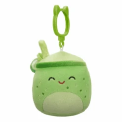 JAZWARES Squishmallow 3.5 Inch Townes The Green Juice Plush Clip