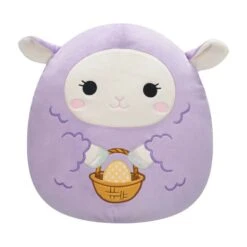 JAZWARES Squishmallow 12 Inch Beatrice The Lamb With Basket Easter Plush Toy