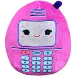 JAZWARES Squishmallow 5 Inch Becki The Pink Cell Phone Plush Toy