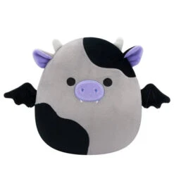 JAZWARES Squishmallow 5 Inch Bridgette The Bat Cow Halloween Plush Toy