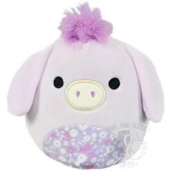 Squishmallow 5 Inch Delzi The Donkey Floral Plush Toy