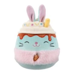 JAZWARES Squishmallow 8 Inch Eaton The Latte Bunny Easter Plush Toy