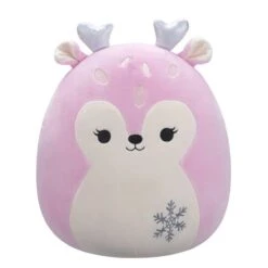 JAZWARES Squishmallow 5 Inch Falala The Pink Fawn Christmas Plush Toy