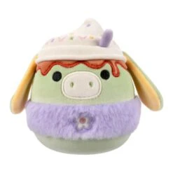 JAZWARES Squishmallow 8 Inch Juniper The Latte Donkey Easter Plush Toy