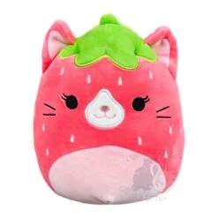 JAZWARES Squishmallow 5 Inch Olma The Strawberry Cat Plush Toy