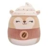 JAZWARES Squishmallow 5 Inch Reza The Latte Squirrel Plush Toy