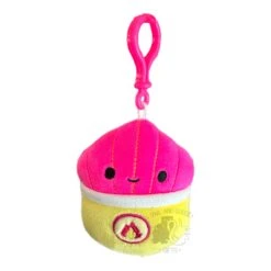 JAZWARES Squishmallow 3.5 Inch Mariska The Spicy Fries Neon Foods Plush Clip