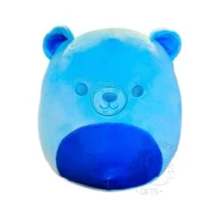 JAZWARES Squishmallow 8 Inch Blubo The Blue Neon Bear Plush Toy