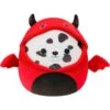 JAZWARES Squishmallow 8 Inch Dustin The Dalmation In Red Devil Costume Halloween Plush Toy