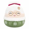 JAZWARES Squishmallow 8 Inch Nicolette The Mrs. Claus With Green Outfit Christmas Plush Toy
