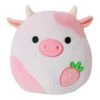 JAZWARES Squishmallow 8 Inch Reshma The Strawberry Cow Plush Toy