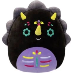 JAZWARES Squishmallow 8 Inch Tetero The Triceratops Day Of The Dead Plush Toy