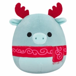 JAZWARES Squishmallow 8 Inch Wyndmoor The Moose Christmas Plush Toy