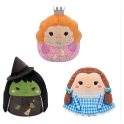 JAZWARES Squishmallow 8 Inch Wizard Of Oz Set Of 3 - Glinda, Wicked Witch, Dorothy