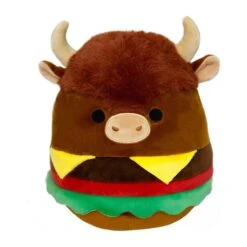 JAZWARES Squishmallow 8 Inch Dunkie The Bison Burger Plush Toy