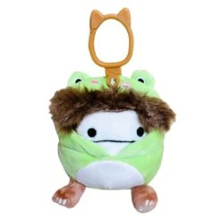 JAZWARES Squishmallow 3.5 Inch Benny The Bigfoot In Frog Costume Plush Clip
