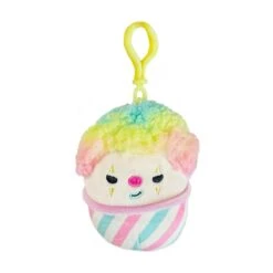 JAZWARES Squishmallow 3.5 Inch Declan The Snowcone Clown Plush Clip