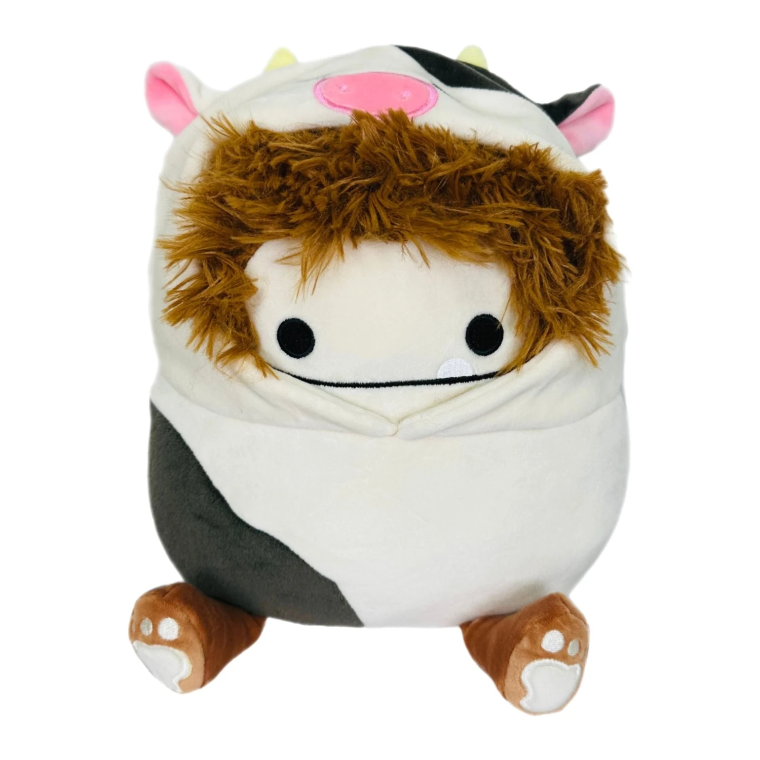 JAZWARES Squishmallow 12 Inch Benny The Bigfoot In Cow Costume Plush Toy 3 JAZWARES Squishmallow 12 Inch Benny The Bigfoot In Cow Costume Plush Toy