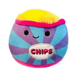JAZWARES Squishmallow 5 Inch Patricia The Bag Of Chips Neon Foods Plush Plush Toy