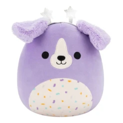 JAZWARES Squishmallow 8 Inch Deontay The Dog With Star Headband Plush Toy