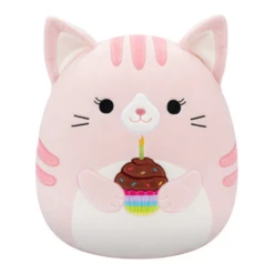 JAZWARES Squishmallow 5 Inch Laura The Cat With Cupcake Plush Toy