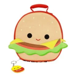 Squishmallow Carl The Cheeseburger Insulated Lunch Tote