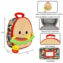 Squishmallow Carl The Cheeseburger Insulated Lunch Tote -Owl & Goose Gifts Store bio lxy6p squishmallow carl the cheeseburger insulated lunch tote 794032