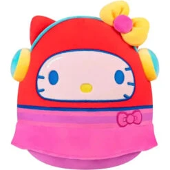 JAZWARES Squishmallow 8 Inch Kawaii Arcade Hello Kitty Sanrio Plush Toy