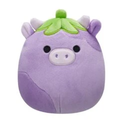 JAZWARES Squishmallow 5 Inch Frederick The Eggplant Cow Plush Toy