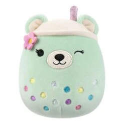 JAZWARES Squishmallow 8 Inch Mae The Boba Bear Easter Plush Toy