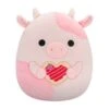JAZWARES Squishmallow 8 Inch Reshma The Cow With Heart Pastry Valentine Plush Toy -Owl & Goose Gifts Store unnamed 2